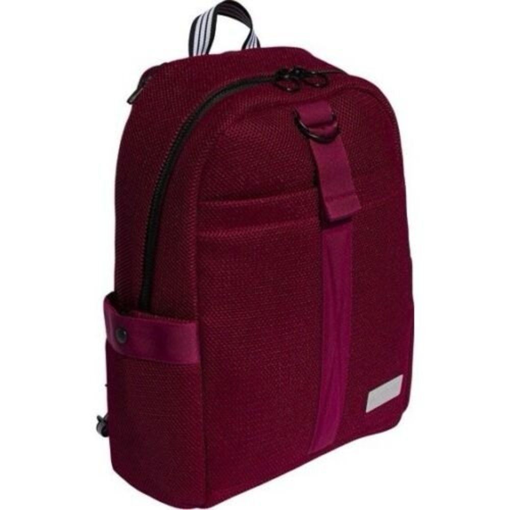 NWT Adidas VFA 2 Backpack Womens Red Maroon Padded Laptop Sleeve 2 Side Pockets - Picture 2 of 7